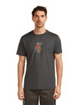 Icebreaker Wander-/Freizeit Tshirt Merino 150 Tech Lite Bear Catch (100% Merinowolle) grau Herren