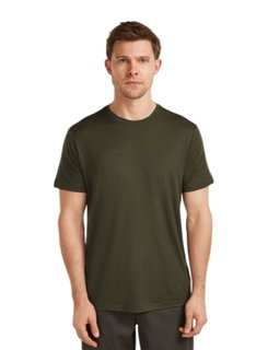 Icebreaker Wander-/Freizeit Tshirt Merino 150 Tech Lite III (100% Merinowolle) loden dunkelgrün Herren
