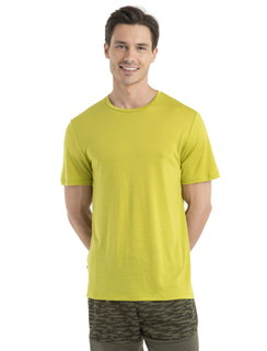 Icebreaker Functional T-shirt Sphere II SS - Merino Wool, Cool-Lite - moisture-regulating - lime/yellow Men