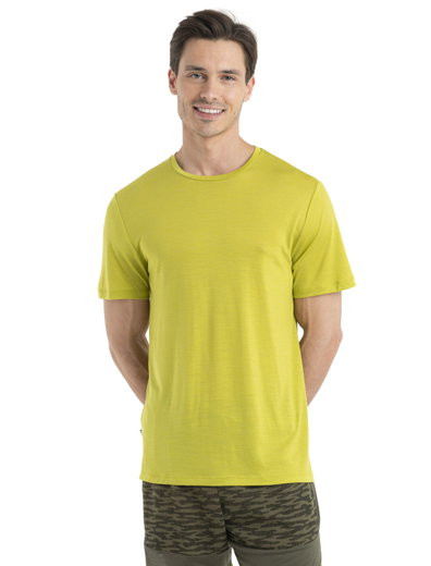 Icebreaker Funktions-Tshirt Sphere II SS - Merinowolle, Cool-Lite - feuchtigkeitsregulierend - lime/gelb Herren