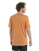 Icebreaker Funktions-Tshirt Sphere II SS - Merinowolle, Cool-Lite - feuchtigkeitsregulierend - orange Herren