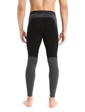 Icebreaker Unterwäsche Leggings 200 ZoneKnit (Merinowolle, enganliegend) schwarz/grau Herren