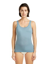 Icebreaker Unterwäsche Tank Top Siren - Merinowolle - blaugrau Damen