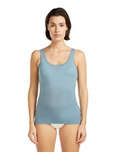 Icebreaker Unterwäsche Tank Top Siren - Merinowolle - blaugrau Damen