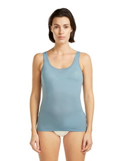 Icebreaker Unterwäsche Tank Top Siren - Merinowolle - blaugrau Damen