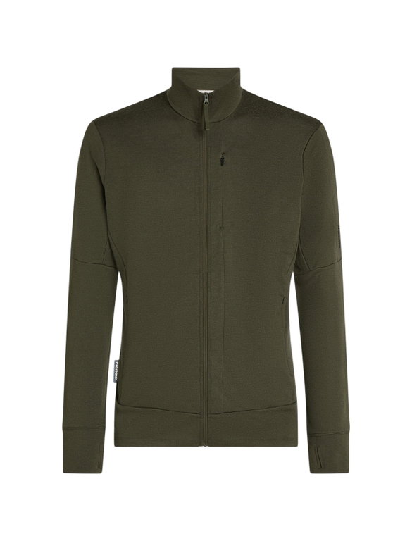 Icebreaker Wander-/Freizeitjacke Merino 260 Quantum IV Zip (Merinowolle) lodengrün Herren