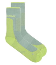 Icebreaker Wander Sock Crew Hike+ Medium (Merino wool, durable, lightweight) green men's