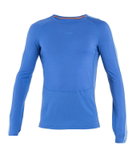 Icebreaker Unterwäsche Langarmshirt 200 ZoneKnit Crewe (Merinowolle, enganliegend) blau Herren