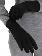 Icebreaker Winter Gloves Merino Quantum - touchscreen friendly - black