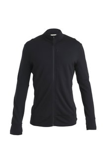 Icebreaker Hiking / Leisure Jacket Merino 260 Quantum IV Zip (Merino Wool) Black Men's