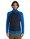 Icebreaker Hybridowa kurtka z kapturem Merinomix Quantum Hybrid Zip-Hoodie - niebieska męska