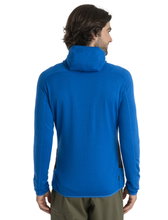 Icebreaker Hybrid-Kapuzenjacke Merinomix Quantum Hybrid Zip-Hoodie - blau Herren