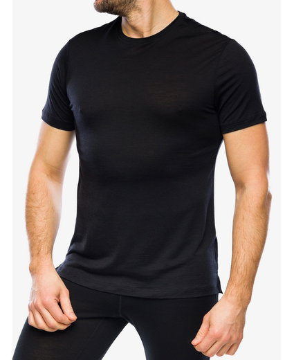 Icebreaker Funktions-Tshirt Sphere III SS 2024 - Merinowolle, Cool-Lite - feuchtigkeitsregulierend - schwarz Herren