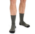 Icebreaker Wandersocke Crew Anatomica Hike Medium Cushion (Merinowolle, strapazierfähig, leicht) lodegrün Herren