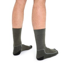 Icebreaker Wandersocke Crew Anatomica Hike Medium Cushion (Merinowolle, strapazierfähig, leicht) lodegrün Herren