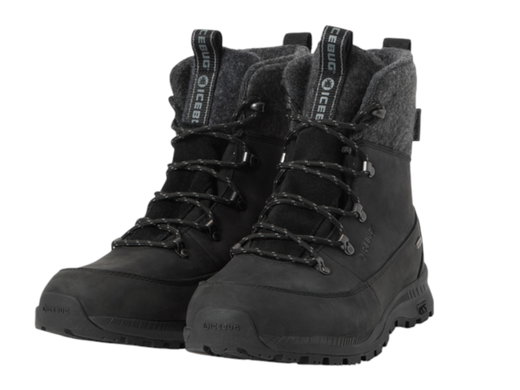 Icebug Winterstiefel Adak ReWool NT (Primaloft®-Bio-Isolierung, wasserdicht, weit) 2025 schwarz/grau Herren