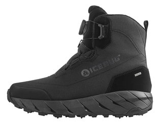 Buty zimowe Icebug Alne BUGrip (system sznurowania BOA, wodoodporne, z kolcami) czarne męskie
