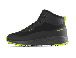 Icebug Hiking Shoes Haze Mid BUGrip GTX (with Spikes, Waterproof, Wide) Black/Poison Men's