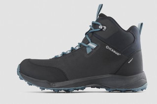 Icebug Winter Hiking Shoes Speed2 BUGrip (with Spikes, Waterproof, Wide) Black/Petrol Men's