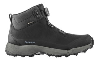Buty zimowe Icebug Stavre BUGrip GTX (system sznurowania BOA, wodoodporne, z kolcami) czarne męskie