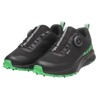 Icebug Winter Trail Running Shoes NewRun BUGrip GTX (BOA® Fit System, waterproof, with spikes) black/green ladies