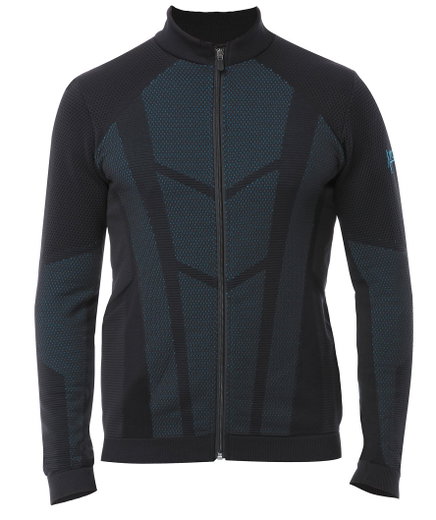 Iron-IC Jacke High Neck mit Reißverschluss - 2nd Layer Full Zip - schwarz Herren