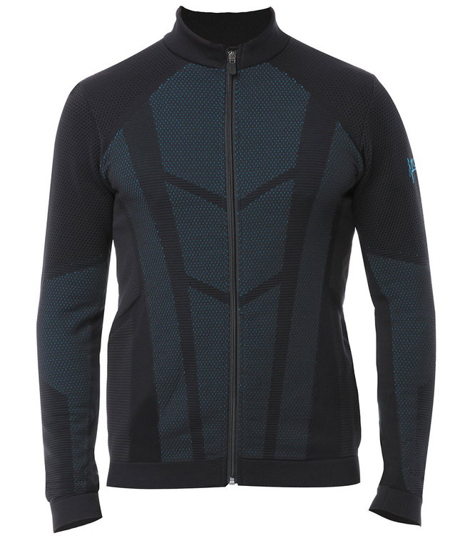 Iron-IC Jacke High Neck mit Reißverschluss - 2nd Layer Full Zip - schwarz Herren