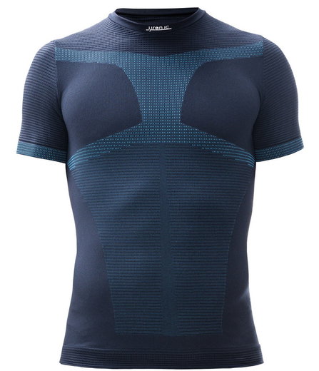 Iron-IC Shirt Performance Kurzarm Unterwäsche blau Herren