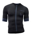 Iron-IC Bike T-shirt Hero Full Zip Kurzarm schwarz Herren