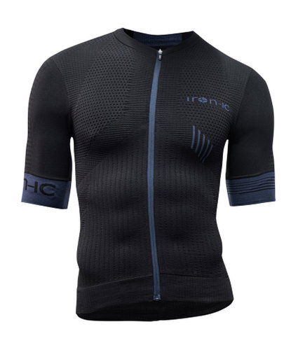 Iron-IC Bike T-shirt Hero Full Zip Short Sleeve black Men