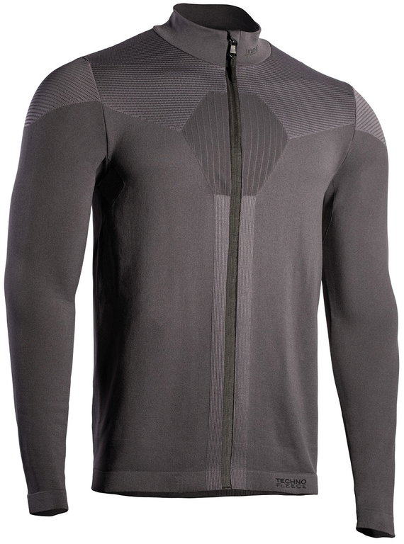 Iron-IC Techno Fleecejacka Maglia z zamkiem błyskawicznym - 2. warstwa pełny zamek - antracytowy mężczyźni