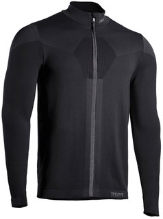 Iron-IC Techno Fleecejacka Maglia z zamkiem błyskawicznym - 2. warstwa z pełnym zamkiem - czarny mężczyźni