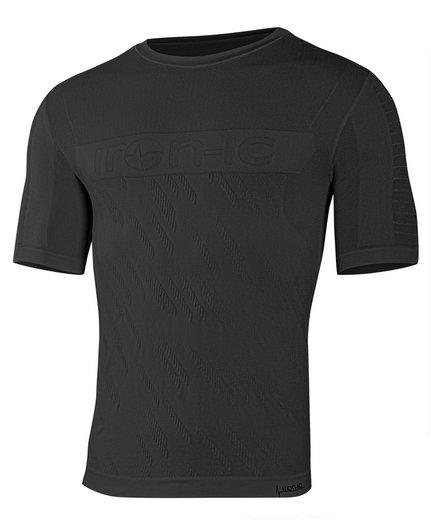 Iron-IC Running Shirt Performance Short Sleeve Black Men