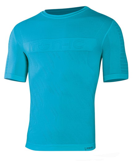 Iron-IC Laufshirt Performance Kurzarm türkis Herren