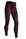 Iron-IC Funktionsunterwäsche Hose Performance lang schwarz/rot Damen