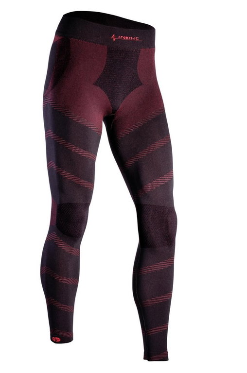 Iron-IC Functional Underwear Pants Performance long black/red Women
