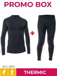 Iron-IC Zestaw bielizny funkcjonalnej (spodnie + koszulka z długim rękawem) Thermic czarny dziecięcy