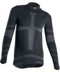 Iron-IC Funktionsunterwäsche Langarmshirt Performance (atmungsaktiv) schwarz/grau Kinder
