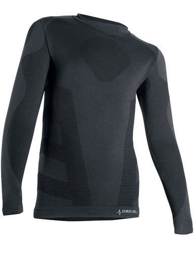 Iron-IC Funktionsunterwäsche Langarmshirt Thermic (warm, atmungsaktiv) schwarz Kinder