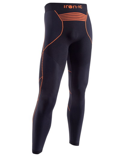 Iron-IC Funktionsunterwäsche Hose (Leggins) Performance lang schwarz Herren