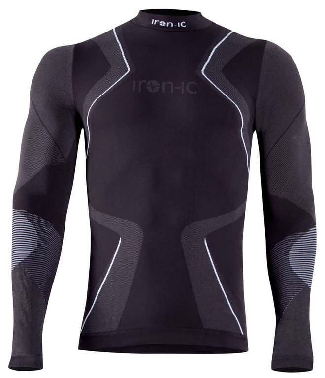 Iron-IC Functional Underwear Long Sleeve Performance (breathable) black/gray Men