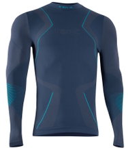 Iron-IC Funktionsunterwäsche Langarmshirt Performance (atmungsaktiv) blau Herren