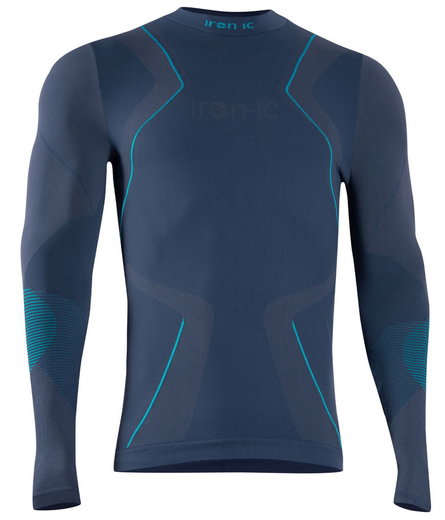 Iron-IC Functional Underwear Long Sleeve Performance (breathable) blue Men