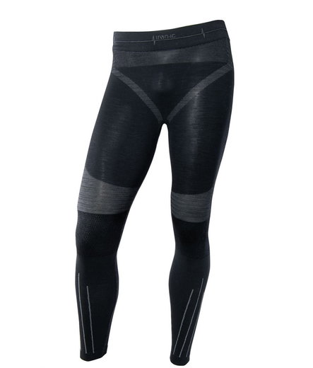 Iron-IC Funktionsunterwäsche Hose (Merinowolle) Performance lang schwarz Herren