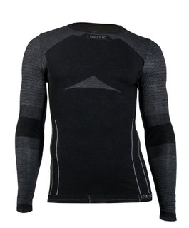 Iron-IC Functional Underwear Long Sleeve Performance (Merino Wool) black/gray Men