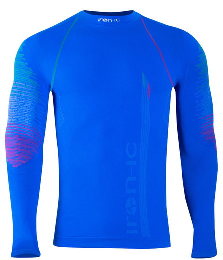 Iron-IC Funktionsunterwäsche Langarmshirt Performance royalblau Herren