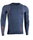 Iron-IC Langarmshirt Performance Melange blau Herren