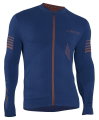 Iron-IC Bike-Langarmshirt Performance Full Zip dunkelblau Herren
