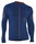 Iron-IC Bike-Langarmshirt Performance Full Zip dunkelblau Herren