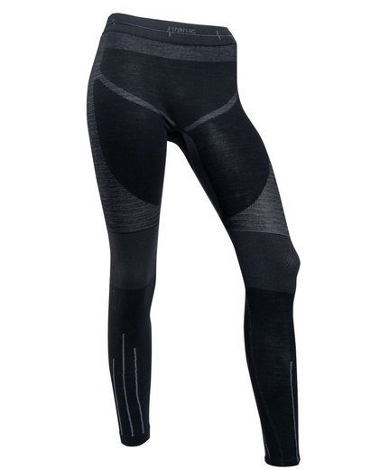 Iron-IC Funktionsunterwäsche Hose Performance (Merinowolle) lang schwarz/grau Damen